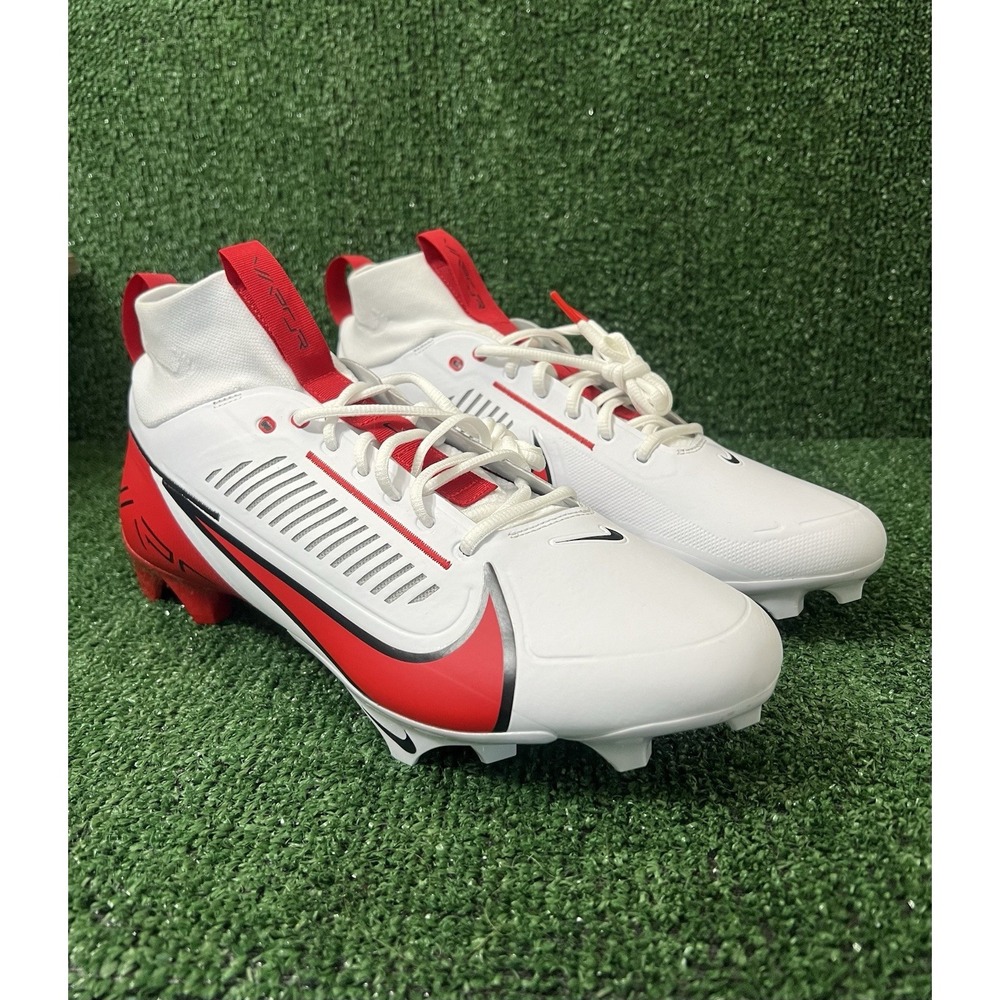 Nike Vapor Edge Pro 360 2 TB White University Red Cleats Men's 15 FQ4044-105
